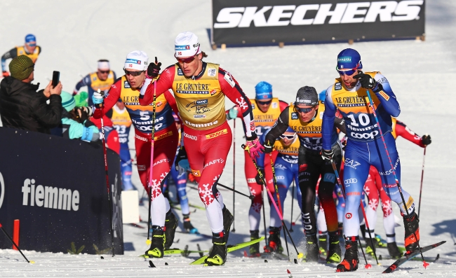 SKIATHLON DEL TOUR DE SKI COL NORVEGESE KLÆBO SEMPRE LEADER, FEDERICO PELLEGRINO SPLENDIDO SECONDO